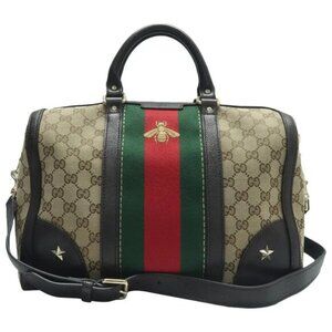 GUCCI Boston Brown Leather Satchel fbcco699-101825
